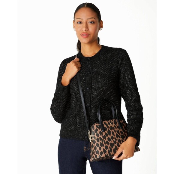 New Kate Spade Schuyler Medium Dome Satchel Spotted Leopard Animal Print - Picture 5 of 5